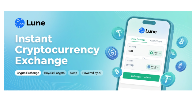Lune.fi: Professional B2B Crypto Exchange Platform Enters the Retail Market