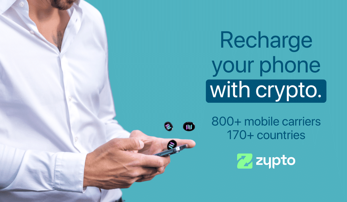 Mobile Recharge With Crypto in 170+ Countries