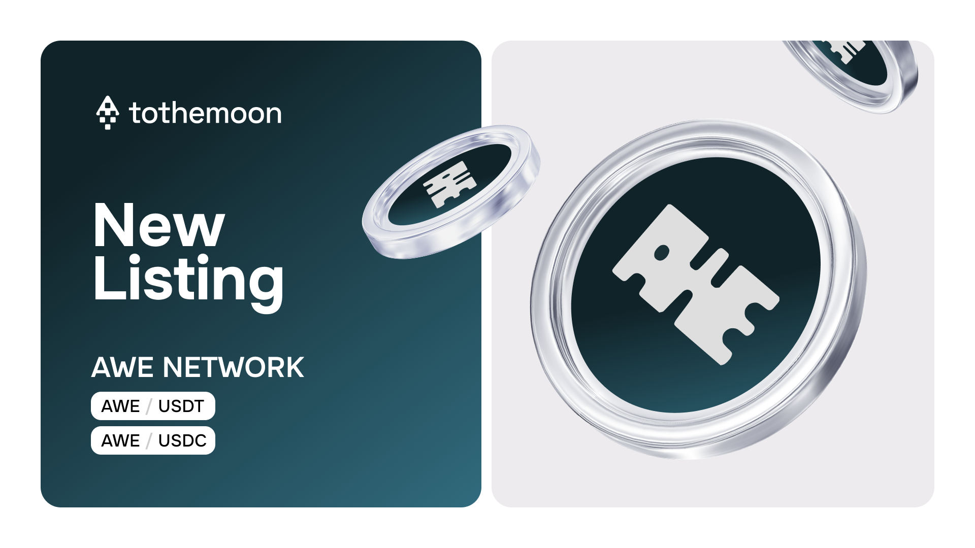 We are excited to announce that $AWE is now available on Tothemoon with zero trading fees