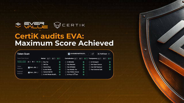 CertiK audits EVA: Maximum Score Achieved