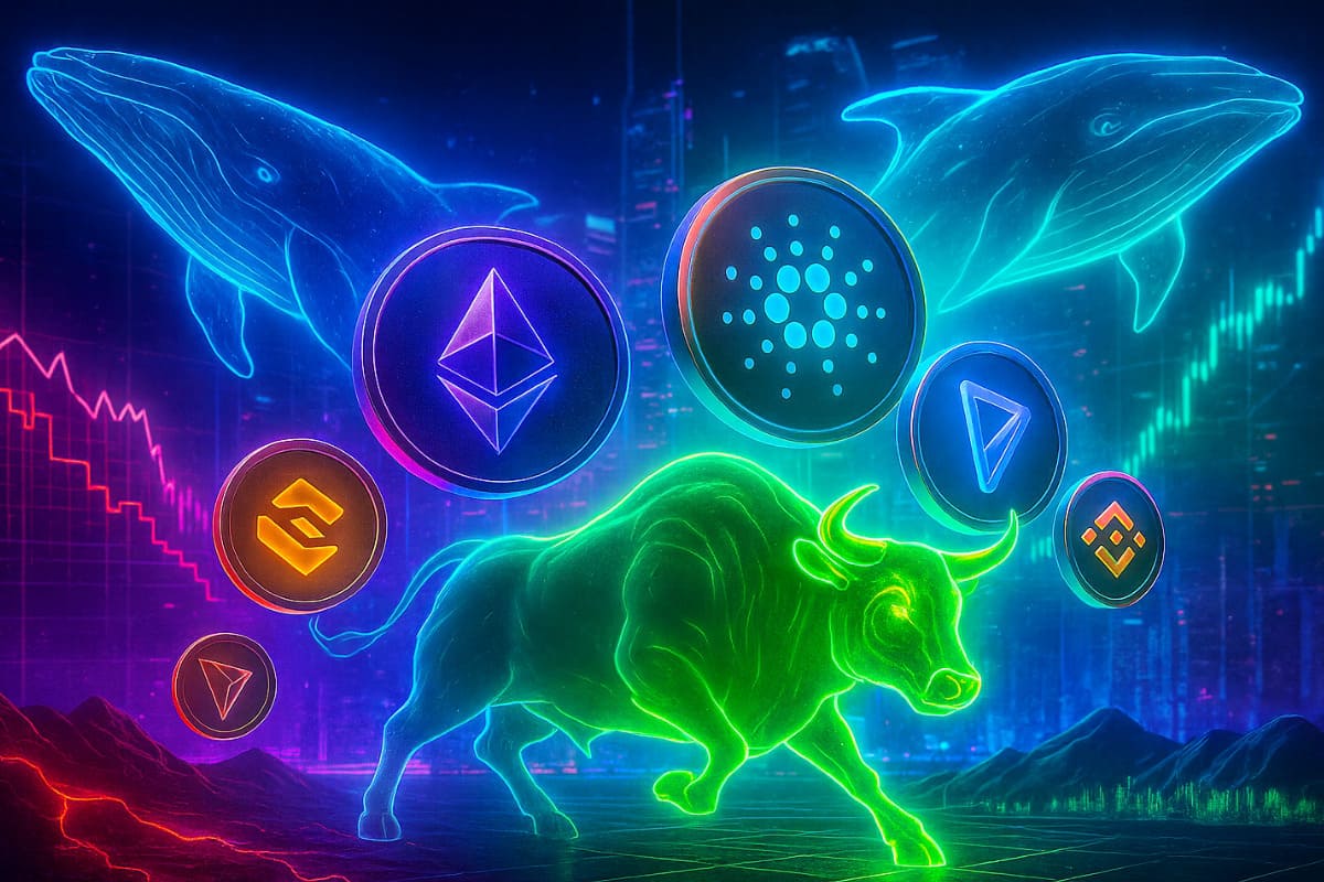 Ethereum and Cardano Whales Accumulate — 3 Best Altcoins to Buy Before the Next Bullish Wave Hits