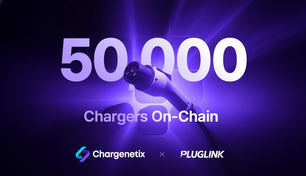 50,000 EV Chargers Go On-Chain as Chargenetix Partners with Pluglink