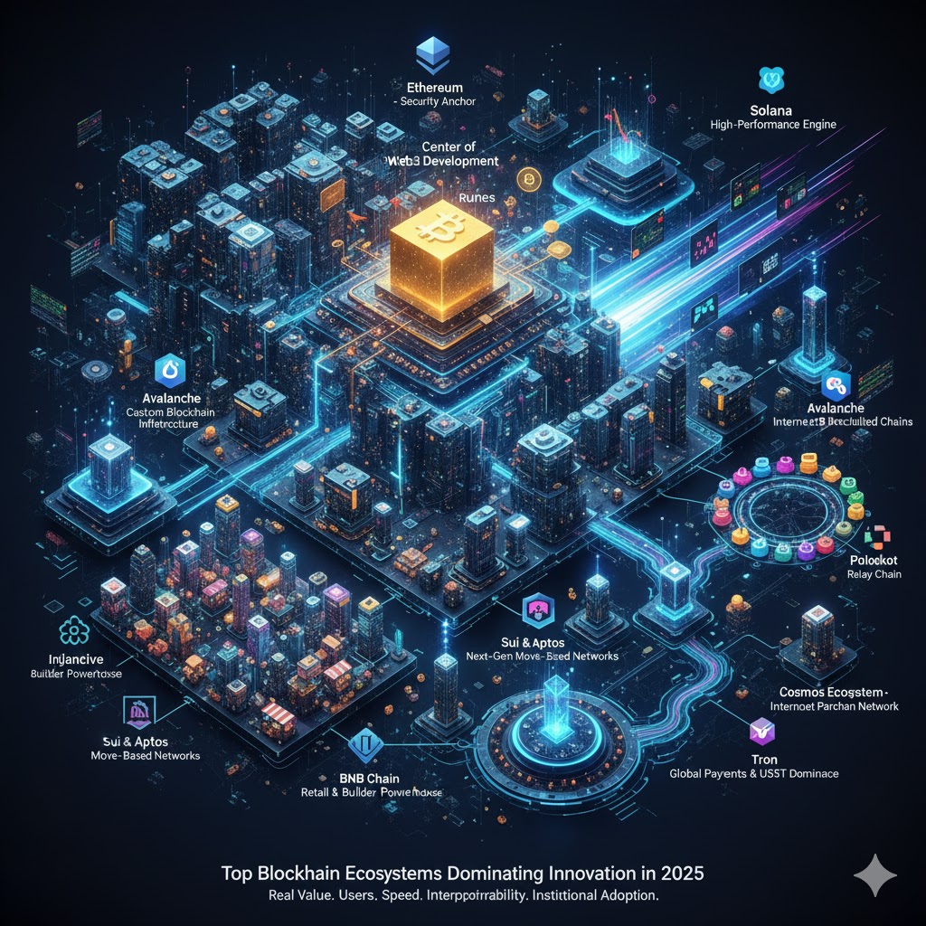 Top Blockchain Ecosystems Dominating Innovation in 2025