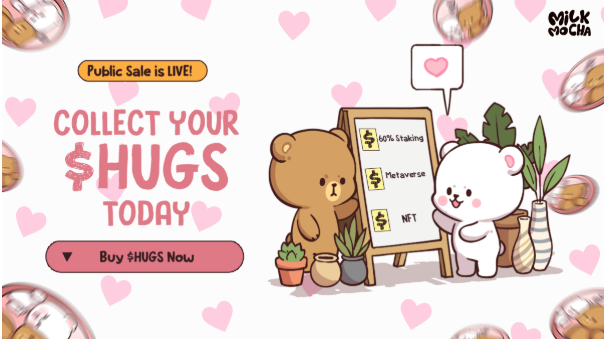 Worldwide Attention Turns to Milk Mocha’s $HUGS Presale for Its Mix of Heart and Crypto Rewards