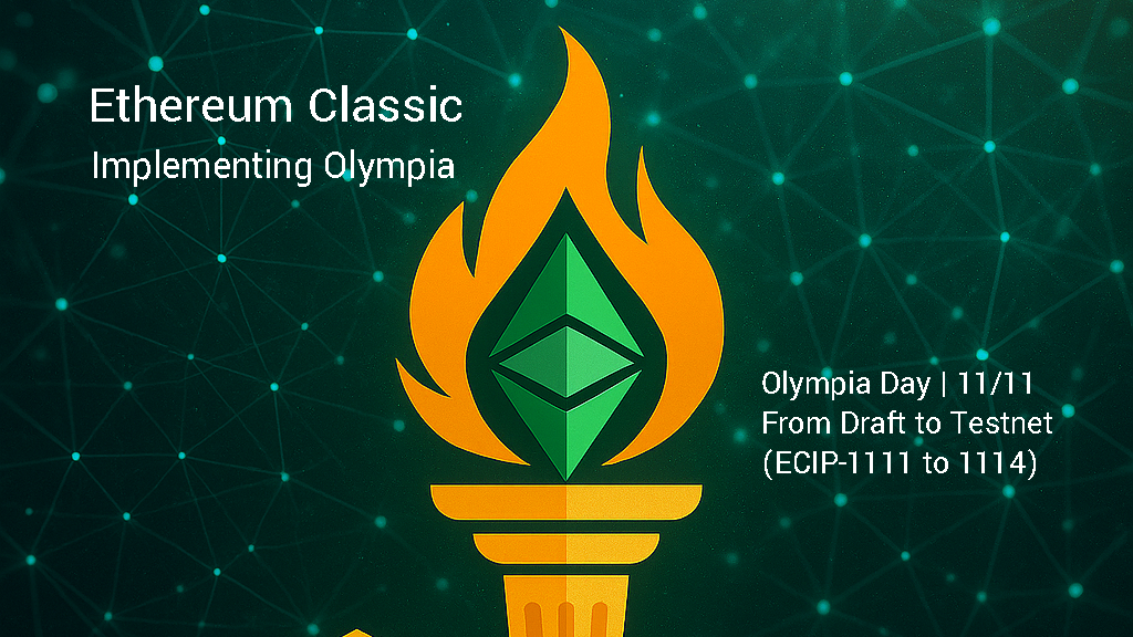 Implementing Olympia: From Draft to Testnet