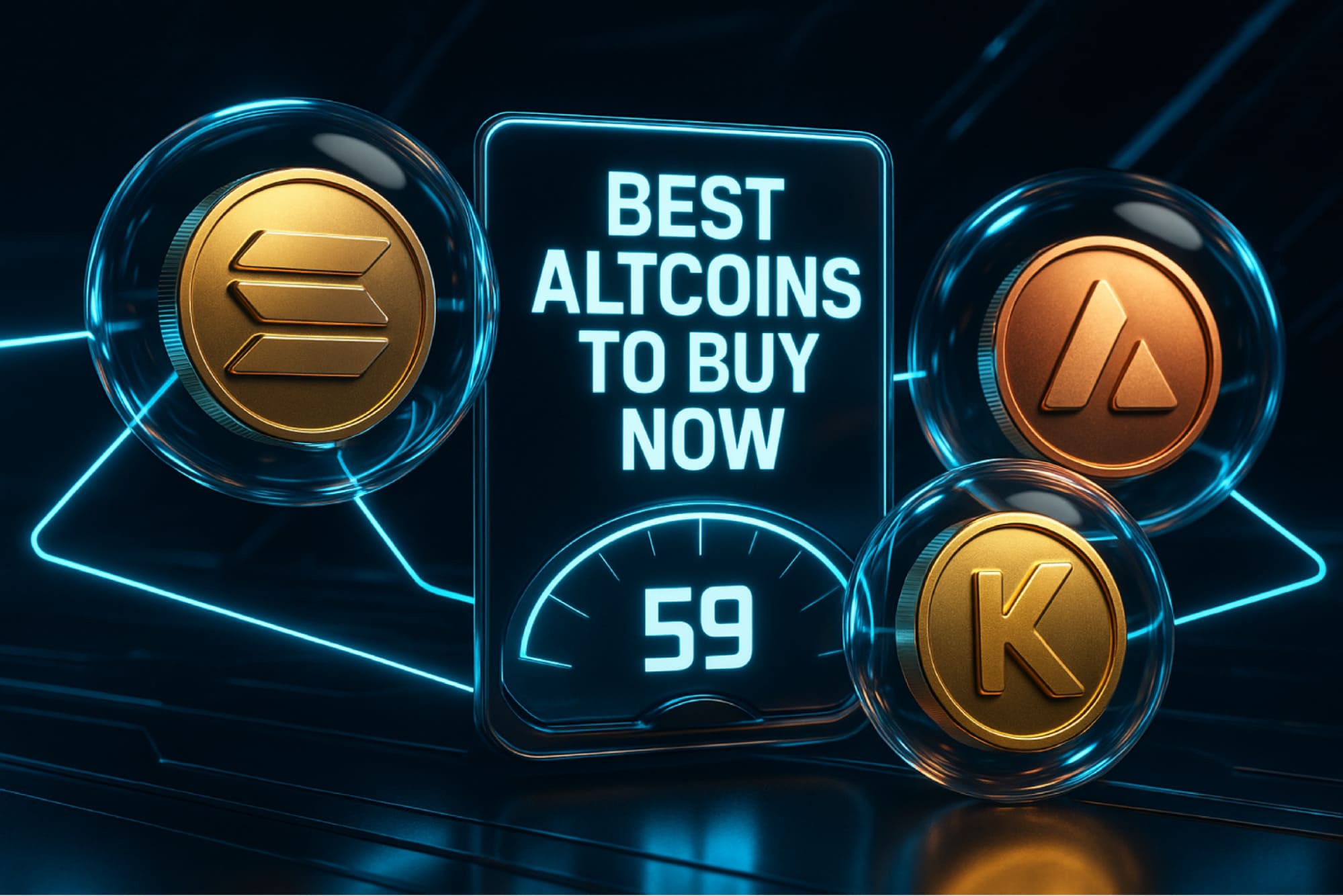 Best Altcoins to Buy Now as Fear & Greed Index Sits Neutral at 59 — SOL, AVAX and KAS Named