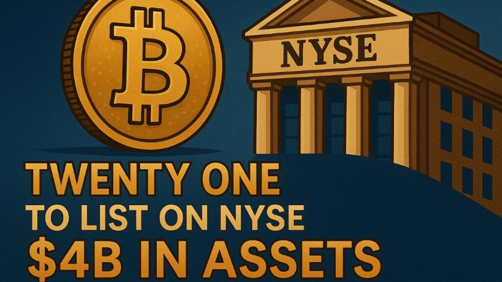Twenty One to list on NYSE with 43,500 Bitcoin
