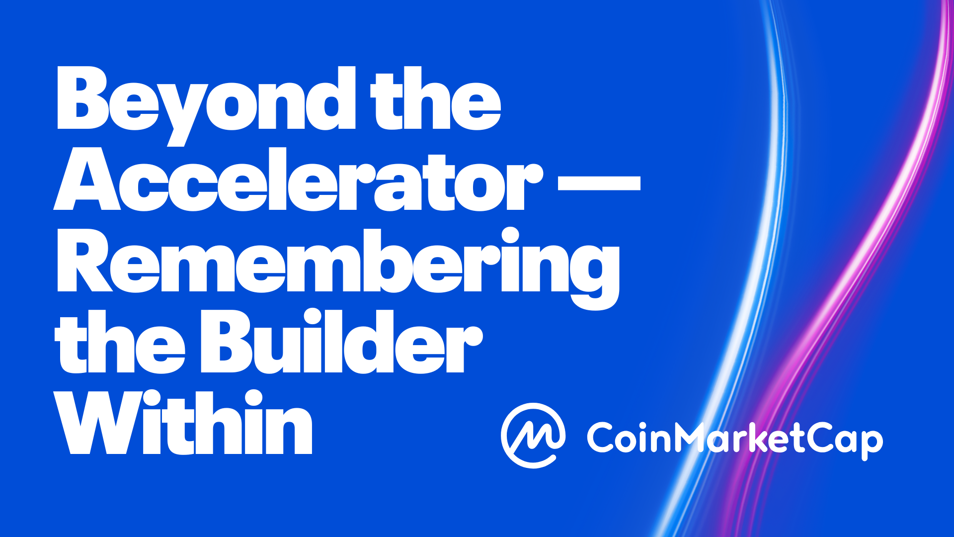 Beyond the Accelerator — Remembering the Builder Within