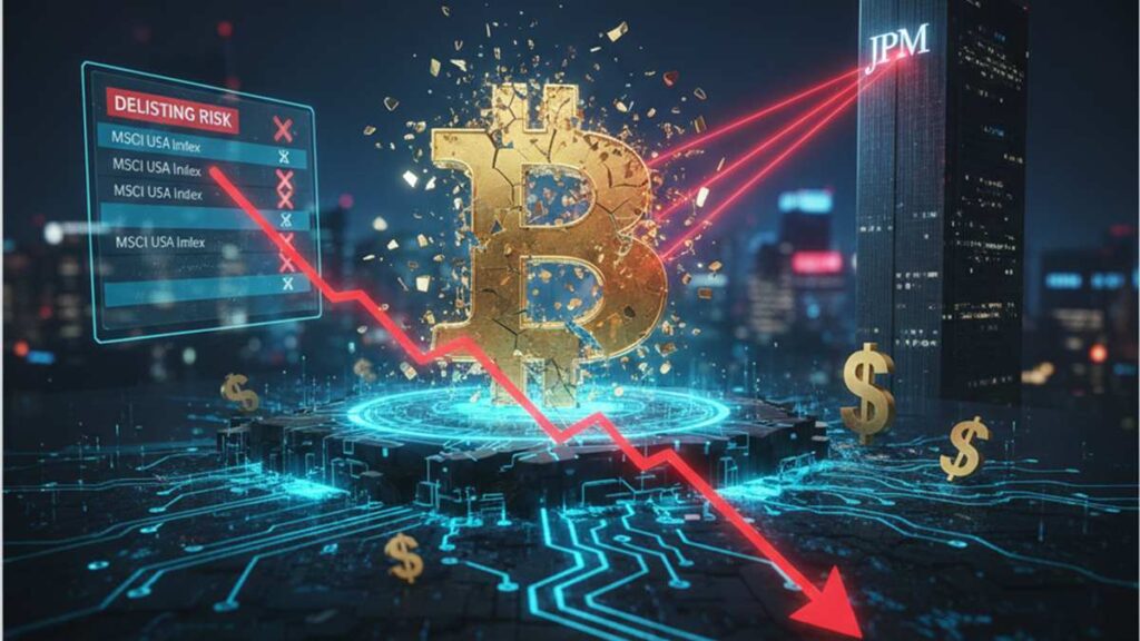 Bitcoin Slide Exposes Cracks in Strategy Model as JPMorgan Warns of Index Delisting Risk
