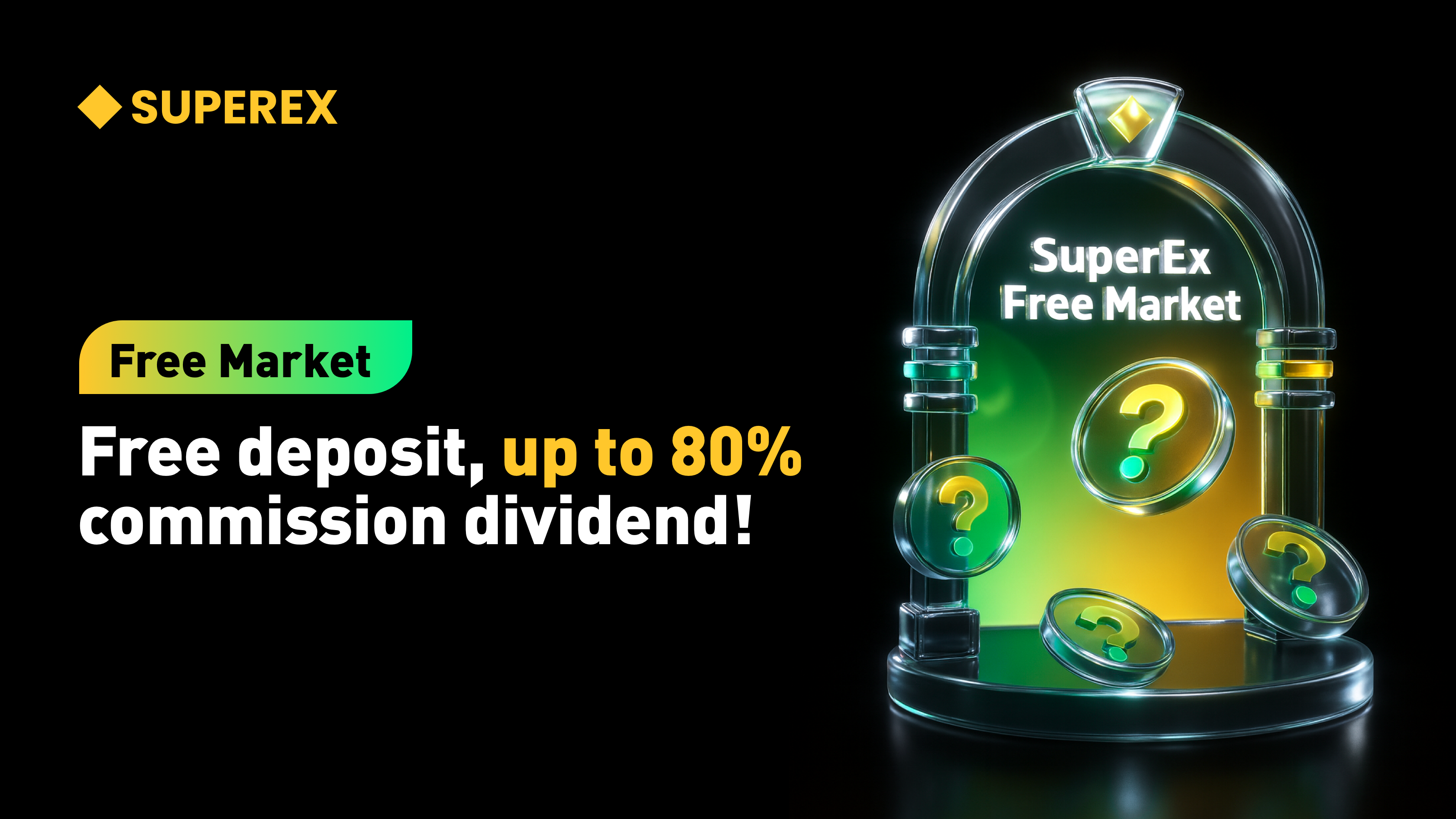 SuperEx Free Market: List on a CEX at Zero Cost and Earn Up to 80% Fee Rebates