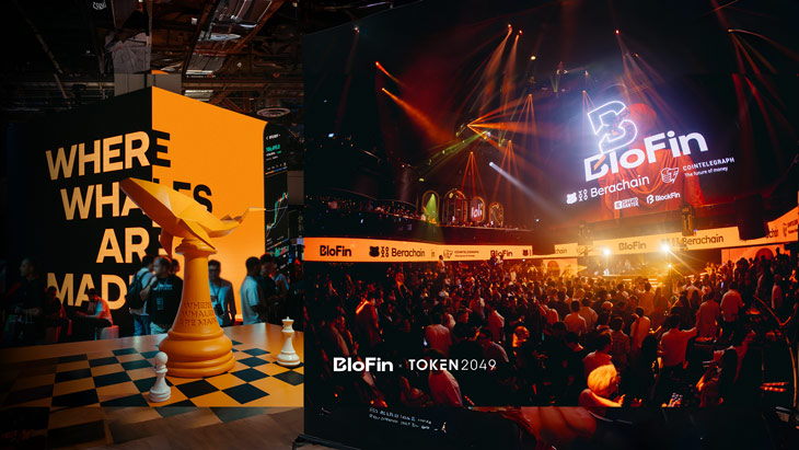 BloFin Leads TOKEN2049 with Most Talked-About Exceptional Branding: Towering Whale Chess, Crane Booth & Full-House Whalefield Afterparty