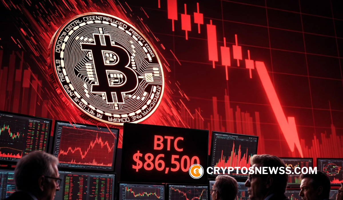 Bitcoin Price Crashes Toward $86,500 as Sellers Take Full Control