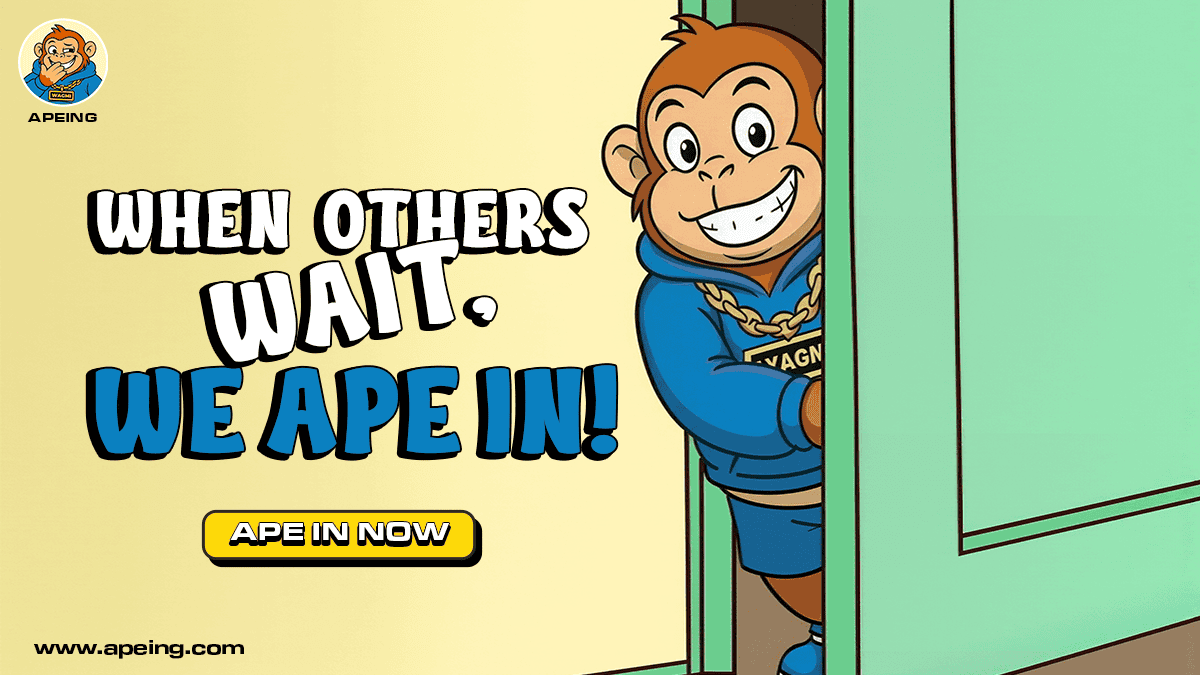 Bitcoin’s Pushed You Out? Grab Your Spot in Apeing New Crypto Coin, Whitelist Now or Watch Others Make 10,000% ROI