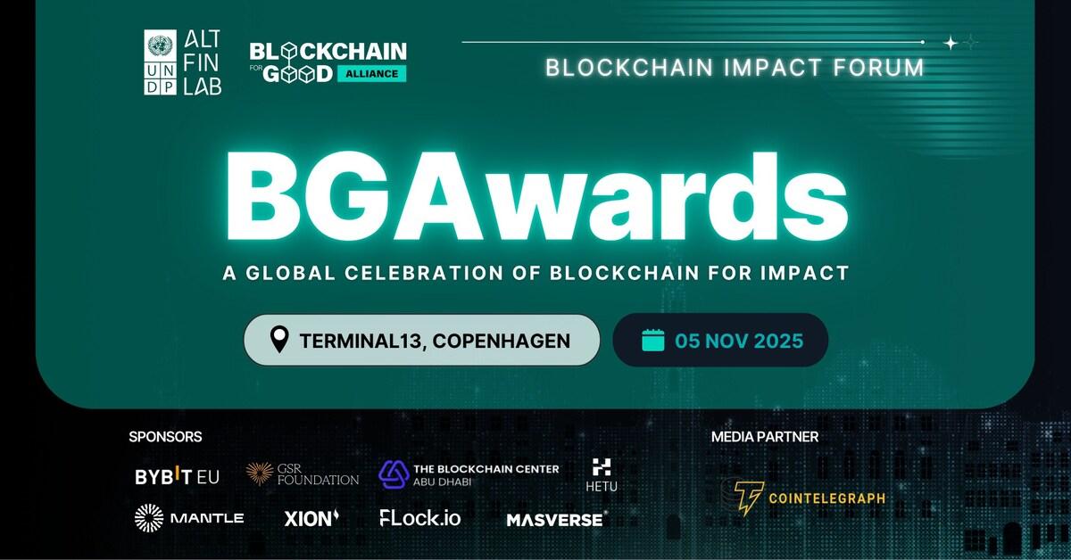 Blockchain for Good Alliance and UNDP AltFinLab Launch Blockchain Impact Forum (20 Oct)