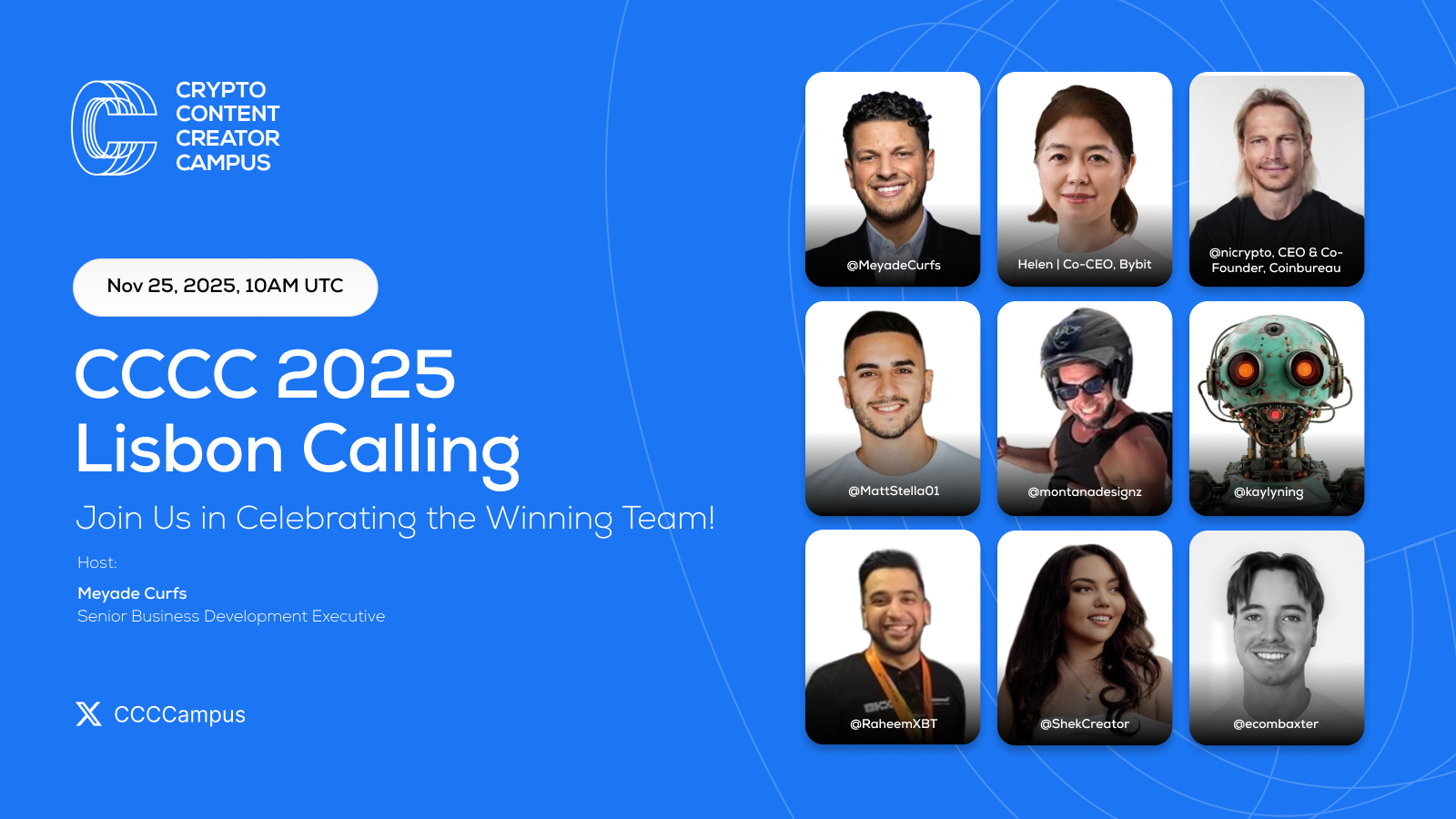 Crypto Content Creator Campus (CCCC) Lisbon 2025 Calling Highlights Revealed in Winner’s AMA Livestream (26 Nov)