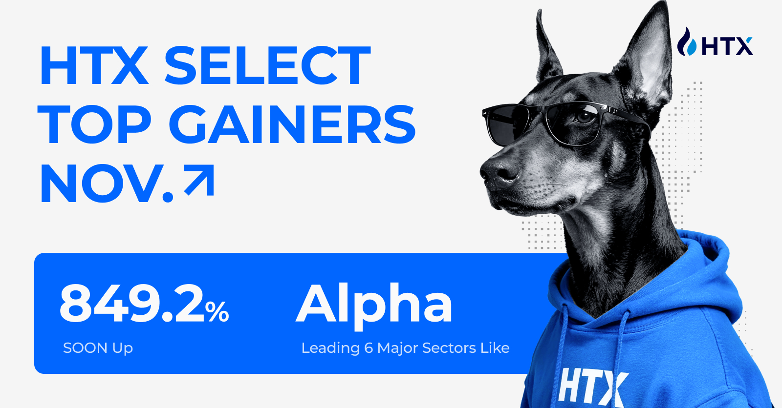 "HTX Select" November Listings Recap: SOON posts an 849.2% increase, Leading Six Sectors Like Alpha (24 Nov)