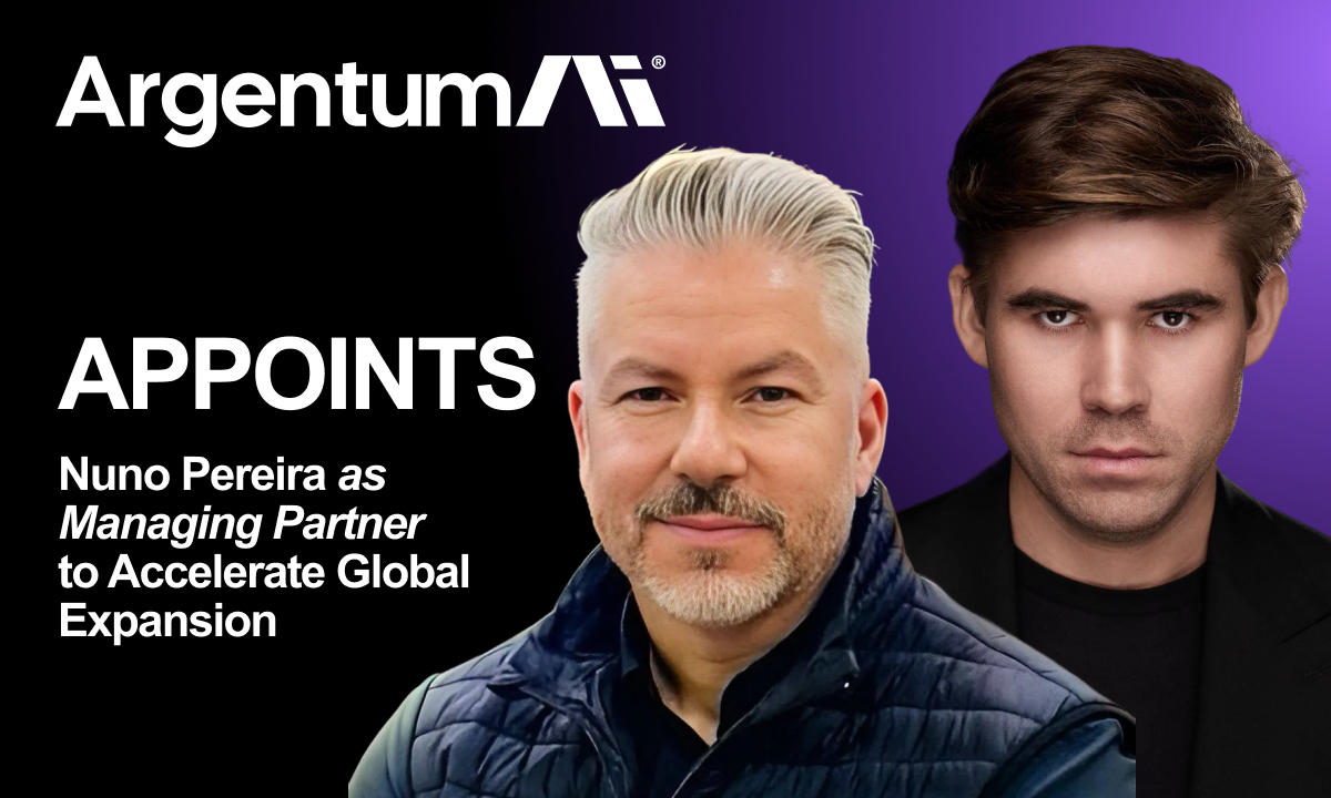 Argentum AI Appoints Nuno Pereira as Managing Partner to Accelerate Global Expansion (1 Dec)