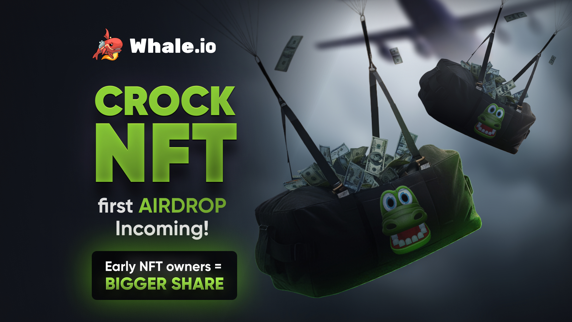 Whale.io Confirms First Airdrop for Crock Dentist NFT Holders (29 Oct)