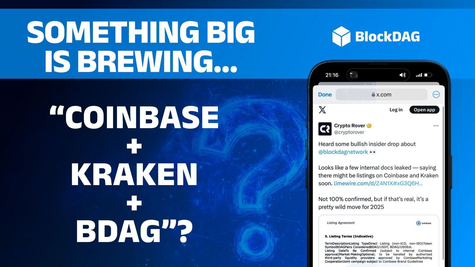 BlockDAG’s $435M Presale & Coinbase–Kraken Leak Could Make It the Top Crypto of 2025