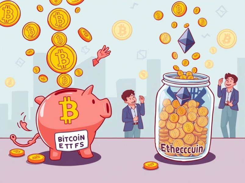 Stunning $524M Bitcoin ETFs Inflow Surge: BlackRock Leads Massive Institutional Adoption Wave