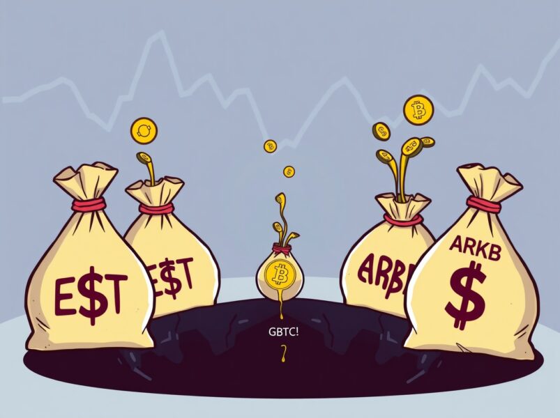 Spot Bitcoin ETFs Face Alarming Third Straight Day of Outflows