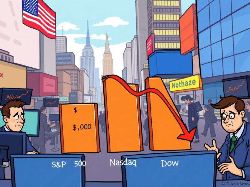 US Stock Market Opening: Unsettling Dip Across Major Indices