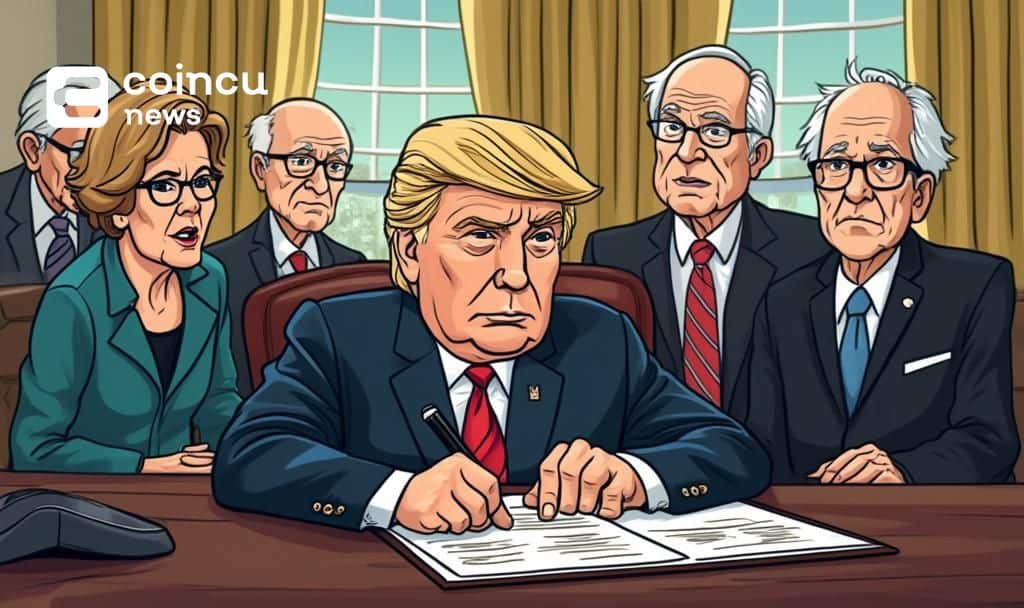 Senators Criticize Trump's Crypto Expansion for Retirement Savings