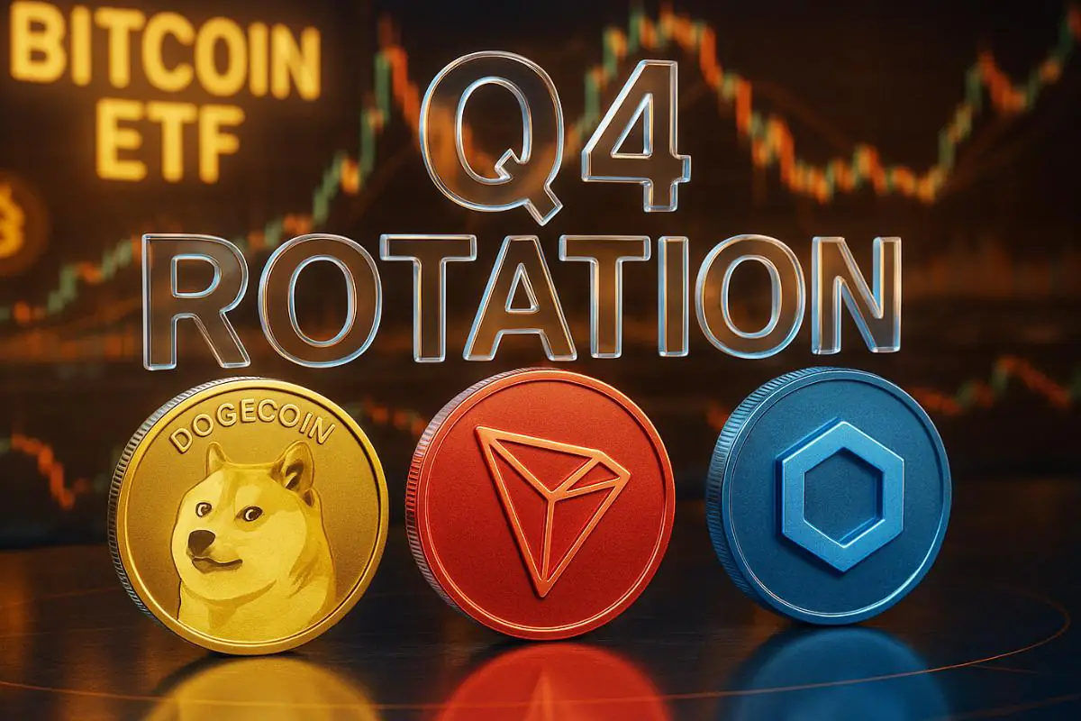 Bitcoin ETF Outflows Slow — DOGE, TRON, and LINK Named Among the Best Crypto to Buy Before Q4 Rotation