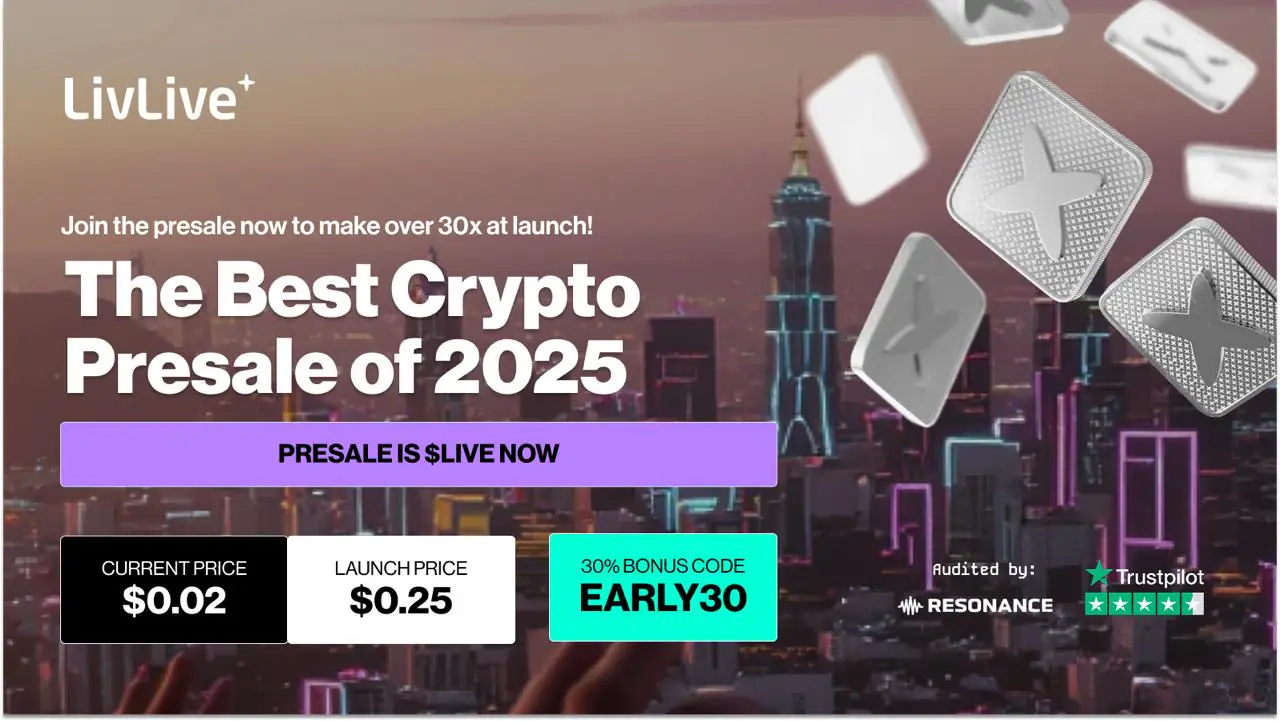 Best Cryptos for Instant Gains: LivLive’s $2M Presale Gathers Steam Alongside Solana ETF Hype and Avalanche Web3 Momentum