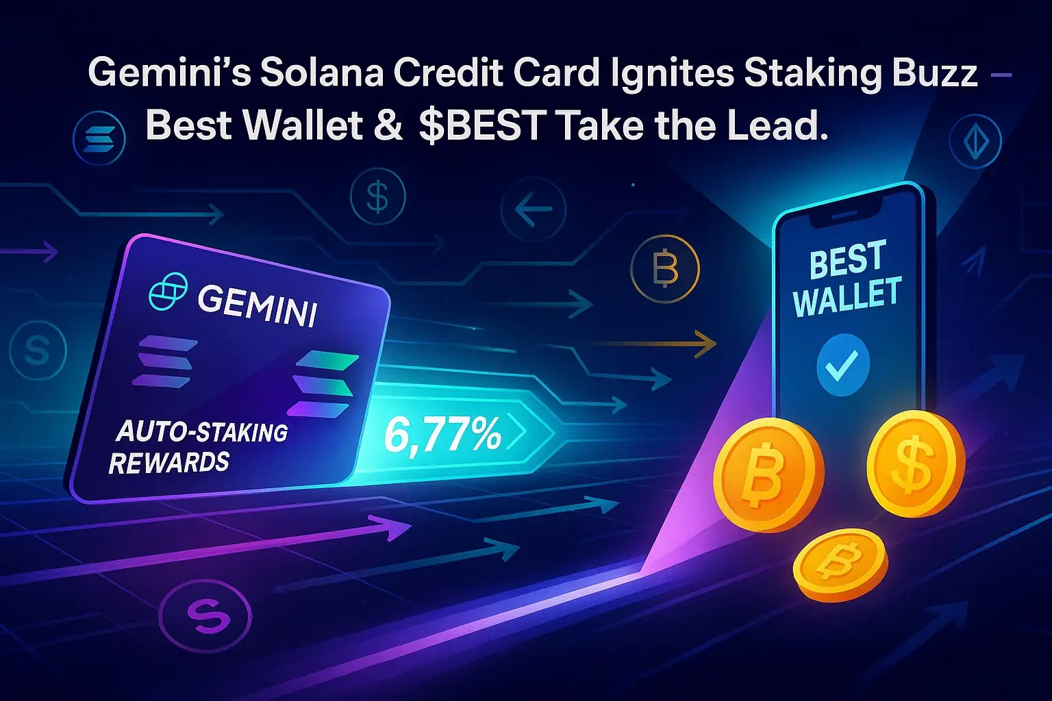 Gemini’s Solana Credit Card Ignites Staking Buzz — Here’s Why $BEST and Best Wallet Are Stealing the Spotlight