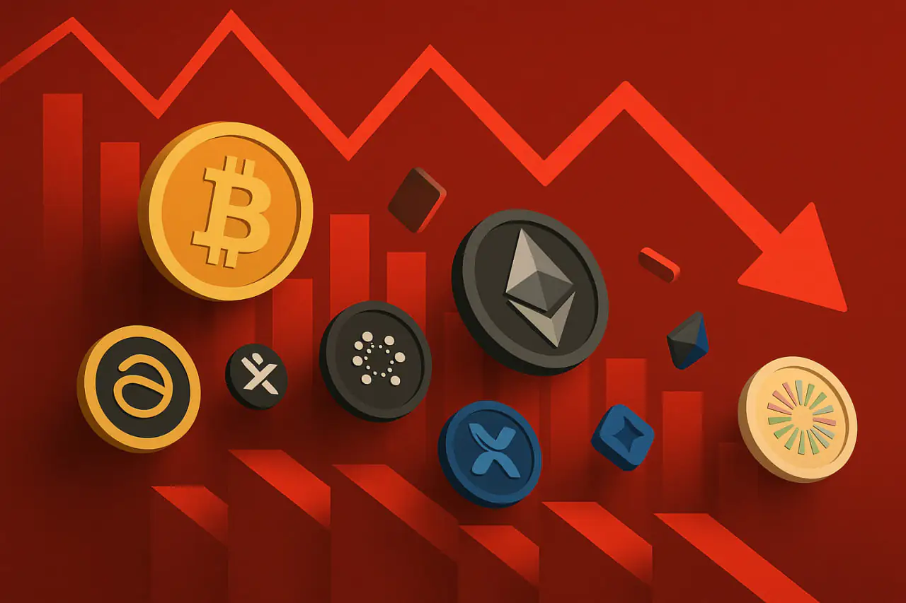 Top 5 Biggest Crypto Losers Today as Market Turns Red Again