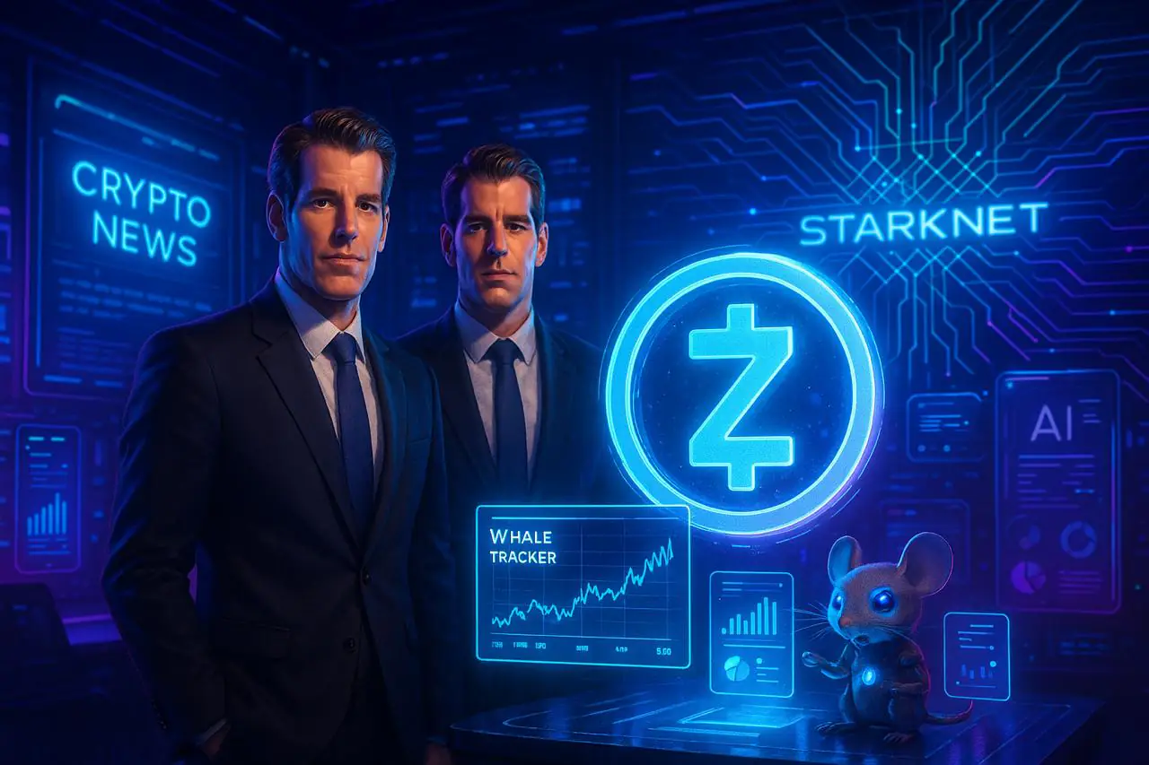 Starknet Price Prediction November 2025: Winklevoss Twins Go All-In on Zcash While DeepSnitch AI Climbs 60%
