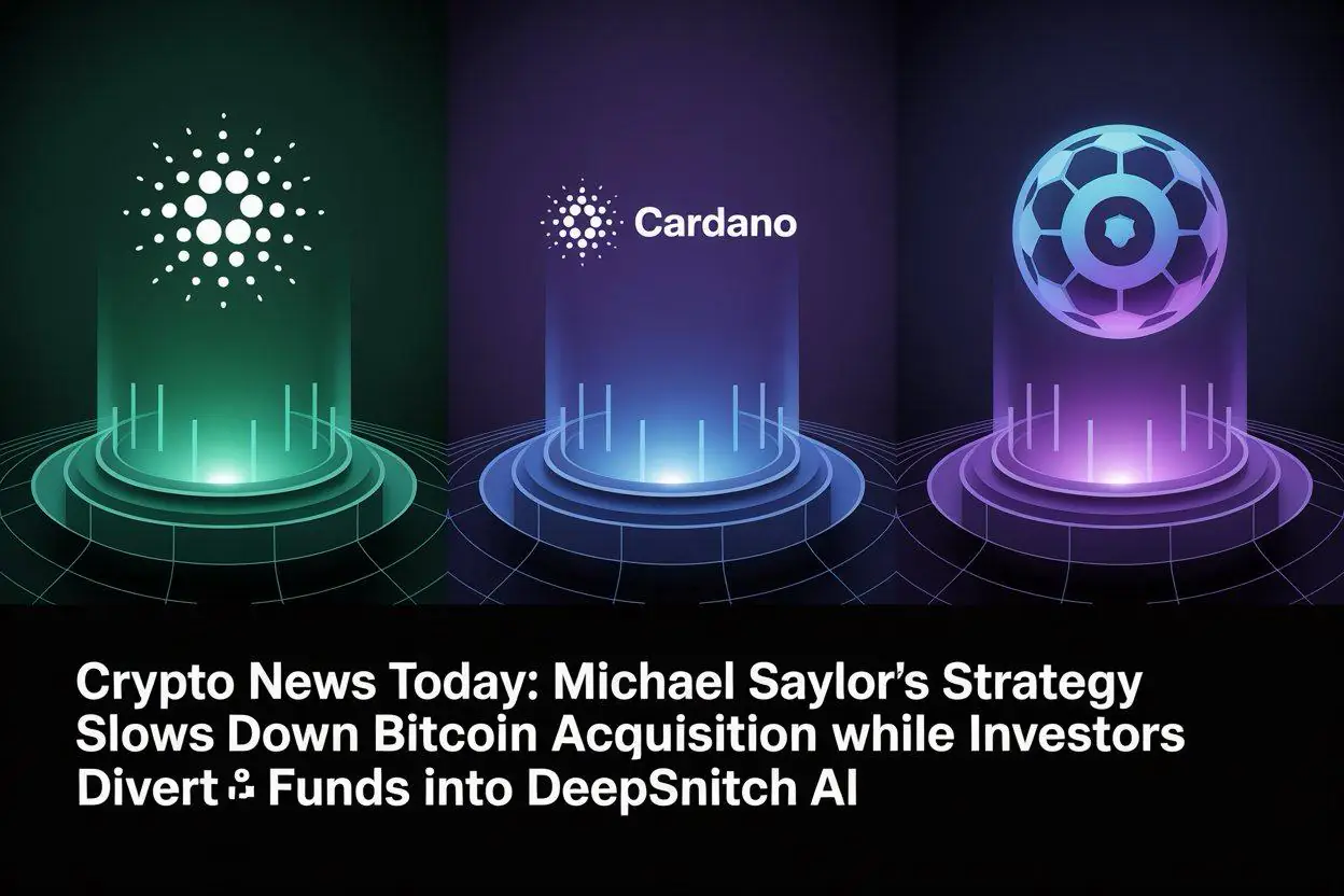 Crypto News Today: Michael Saylor’s Strategy Slows Down Bitcoin Acquisition While Investors Divert Funds into DeepSnitch AI Ahead of Its 100...