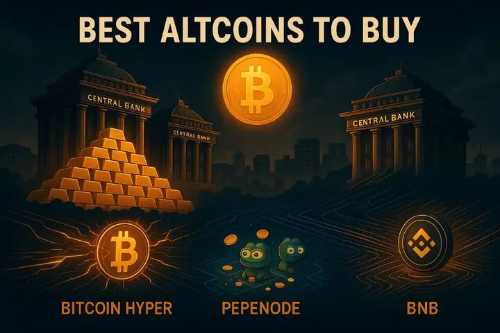 Best Altcoins to Buy Now as Central Banks Accumulate Gold and Eye Bitcoin