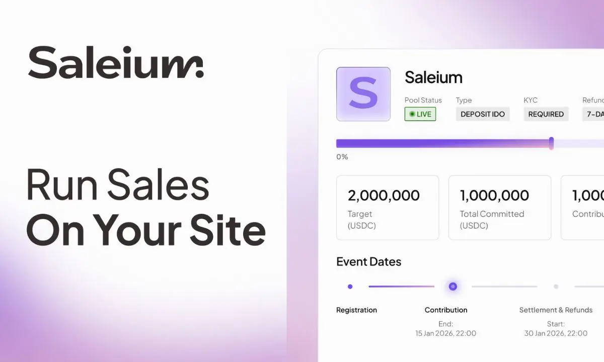Saleium Signals a Shift Toward Self-Hosted Token Sales in Web3