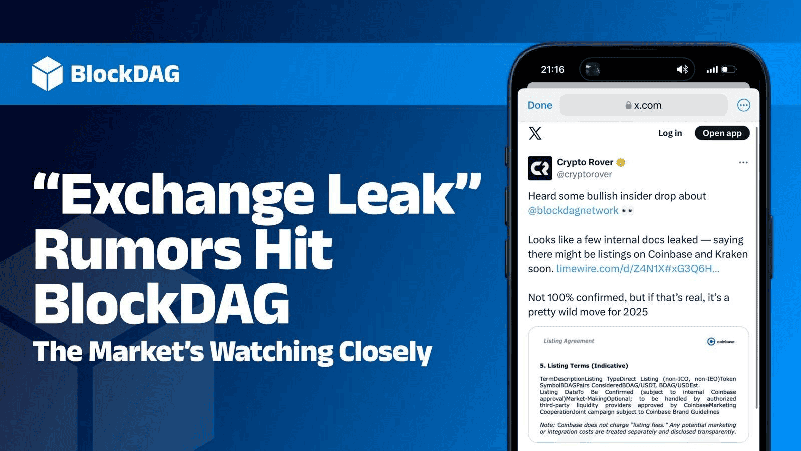 BlockDAG Coinbase–Kraken Leak Steals Spotlight in Crypto 2026