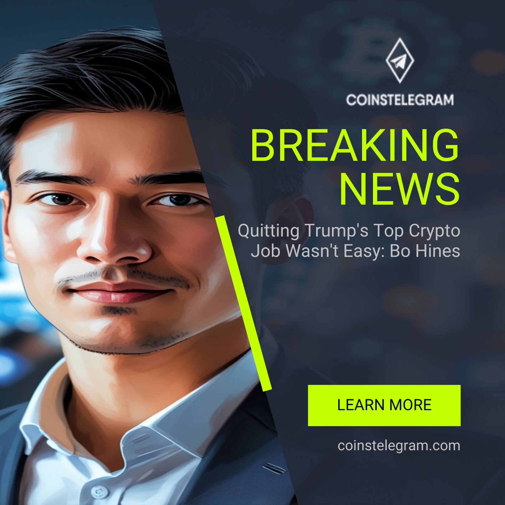 Quitting Trump’s Top Crypto Job Wasn’t Easy: Bo Hines