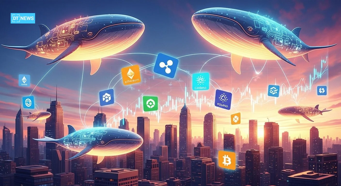 Top Altcoin Whales Move Millions: XRP, SOL, and LINK Lead This Week Activities