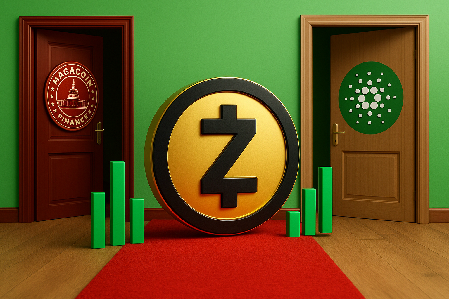 Zcash Continues Bullish Surge, While MAGACOIN FINANCE and Cardano Investors Get Ready for the Breakout
