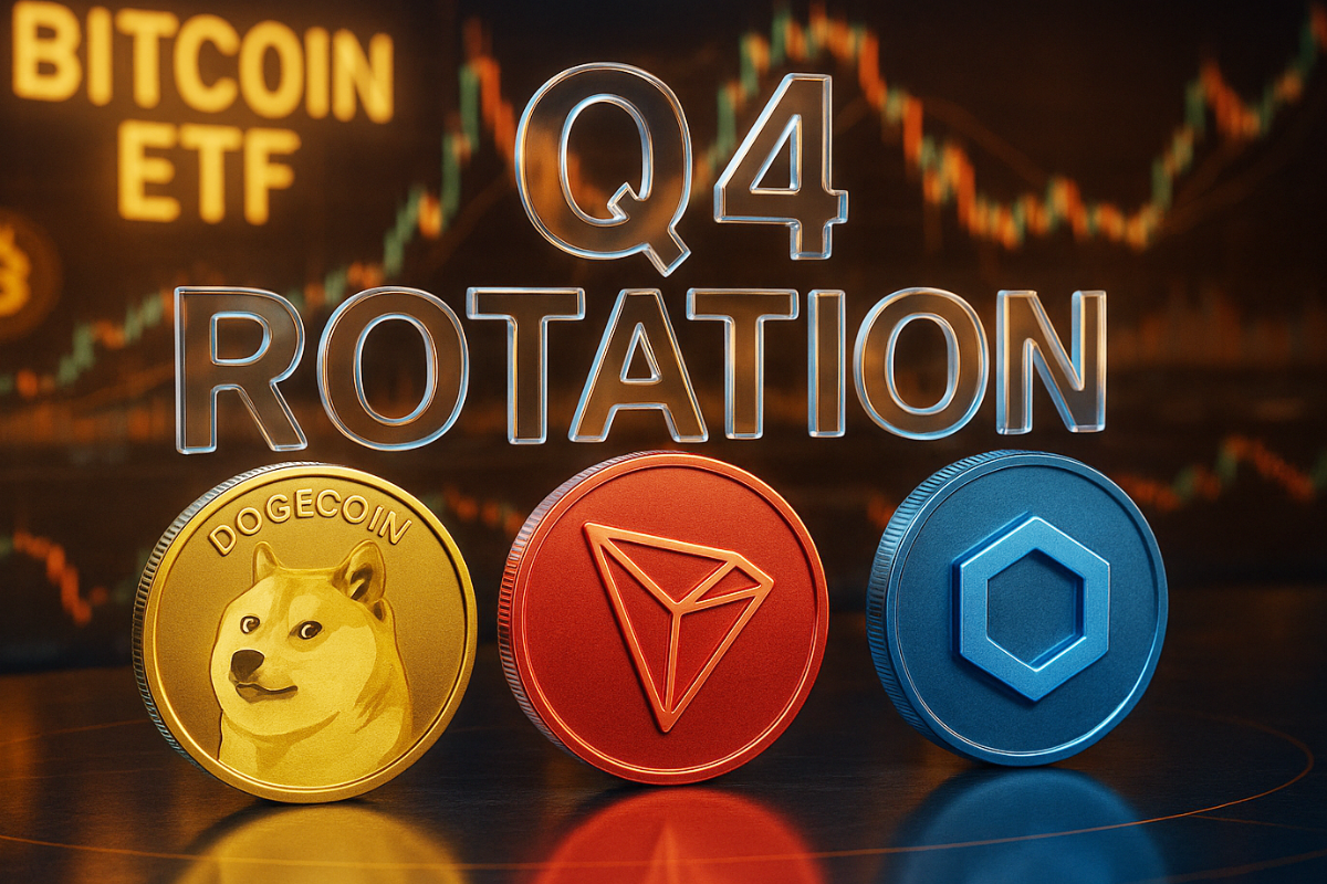 Bitcoin ETF Outflows Ease — DOGE, TRON, and LINK Named the Best Crypto to Buy Before the Q4 Rotation Phase