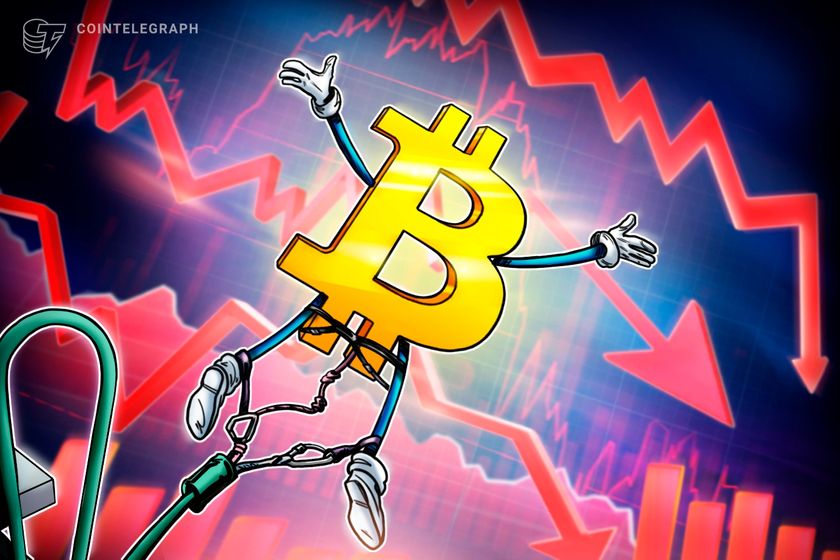 Bitcoin risks '20-30%' drop as crypto markets liquidate $1.1B in 24 hours