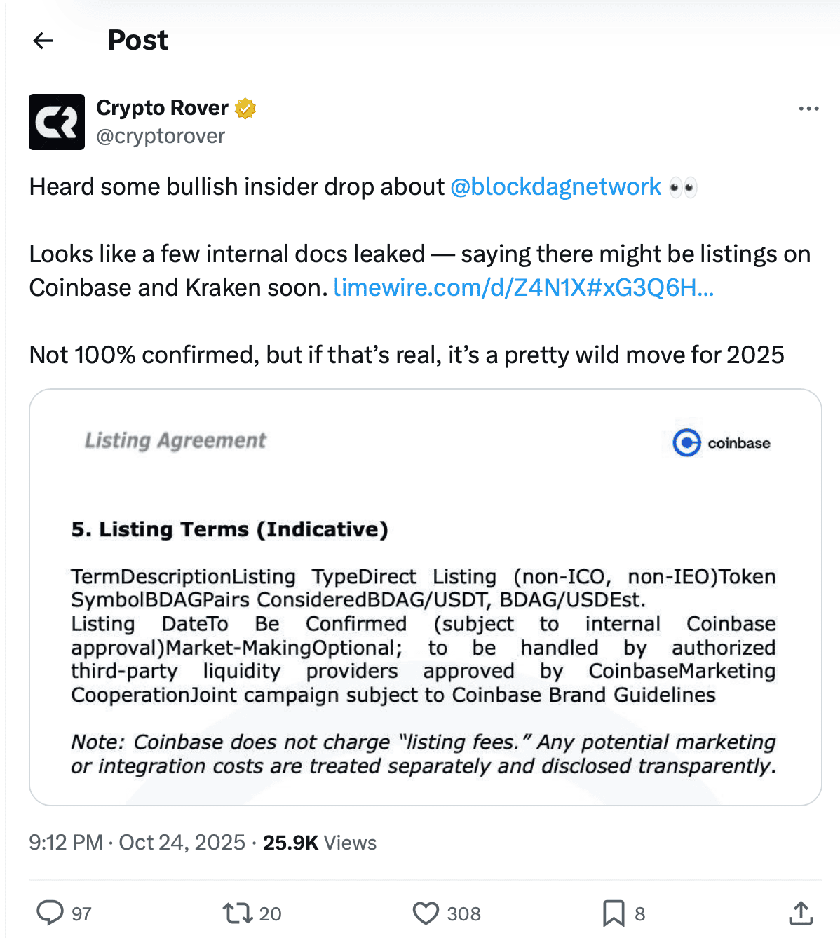 Insider Leaks Reveal BlockDAG’s Coinbase and Kraken Plans as Analysts Call It the Best Crypto to Buy Before 2025’s Bull Run