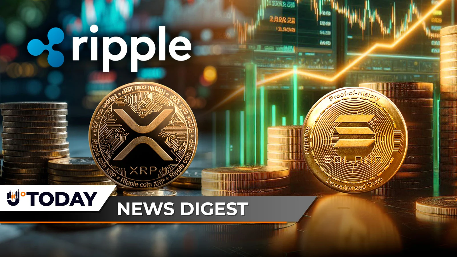 Ripple Frees 1 Billion XRP, Solana Leads Top 10 With 11% Price Jump, Musk Compares Anthropic CEO to SBF — U.Today Crypto Digest