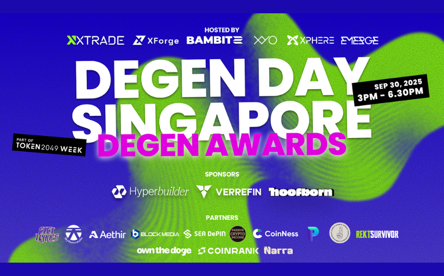 Degen Day Singapore 2025: Web3 Degens Unite for an Unforgettable Night of Alpha, Awards & Community