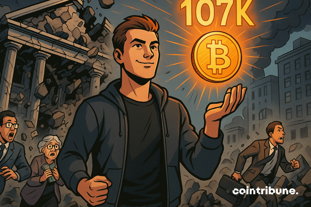 Bitcoin Finds Footing Near $107K While Regional Bank Fears Return