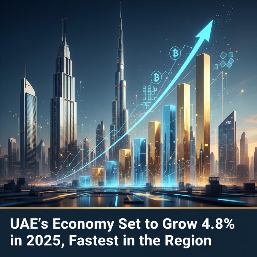 UAE’s Economy Set to Grow 4.8% in 2025, Fastest in the Region