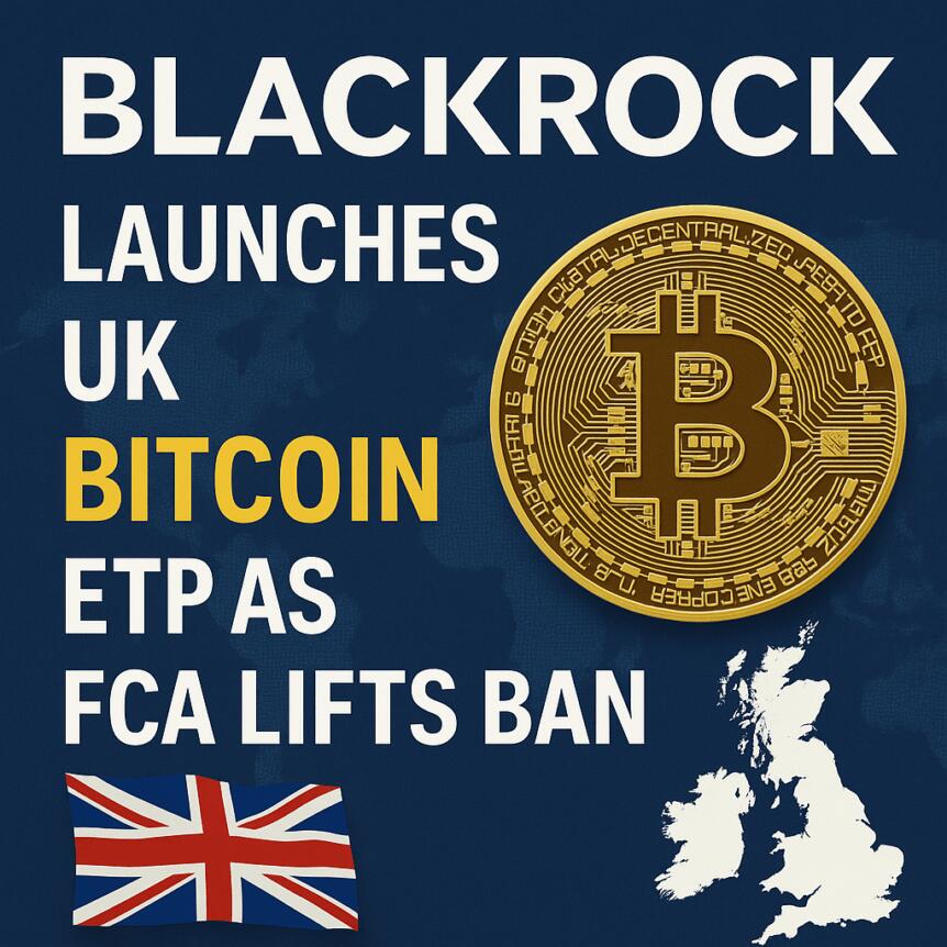 BlackRock Launches UK Bitcoin ETP as FCA Lifts Ban