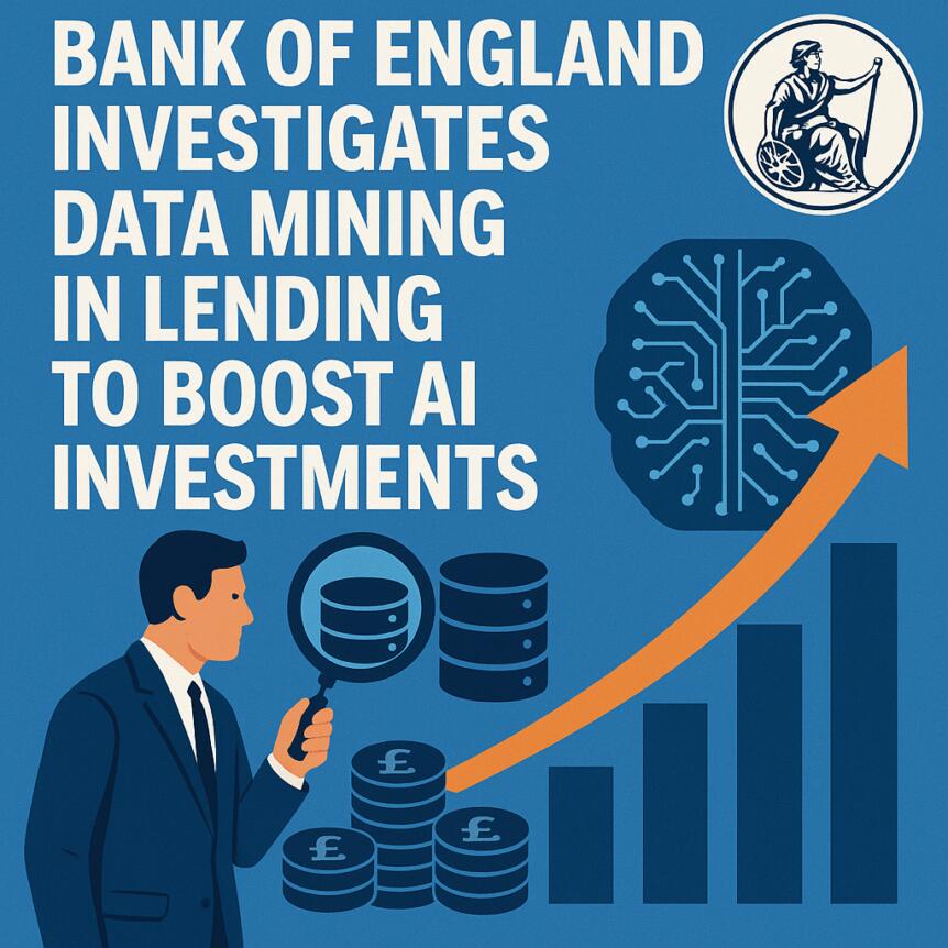 Bank of England Investigates Data Mining in Lending to Boost AI Investments