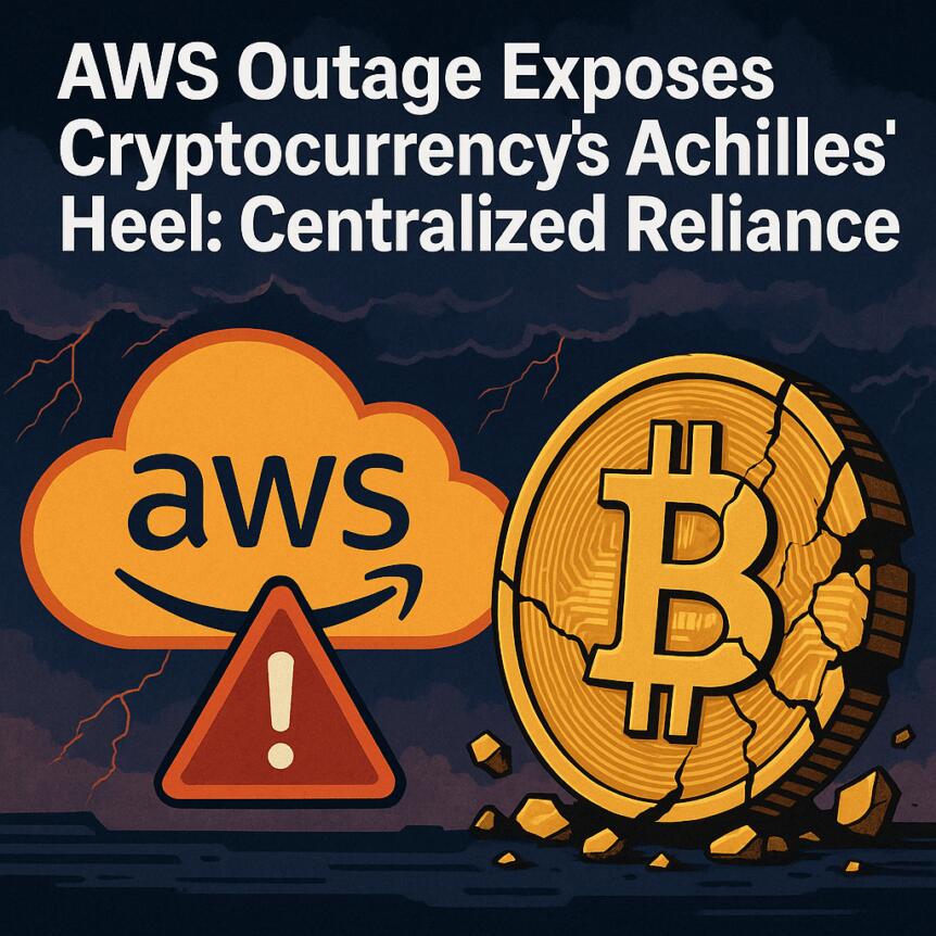 AWS Outage Exposes Cryptocurrency’s Achilles’ Heel: Centralized Reliance
