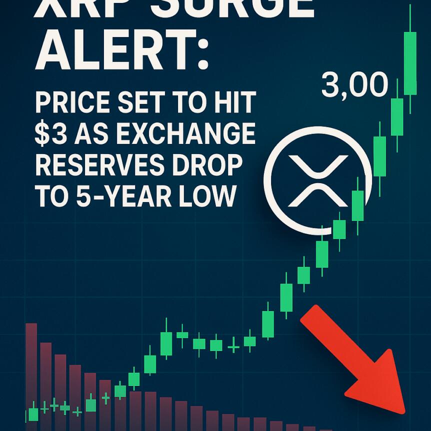 XRP Surge Alert: Price Set to Hit $3 as Exchange Reserves Drop to 5-Year Low